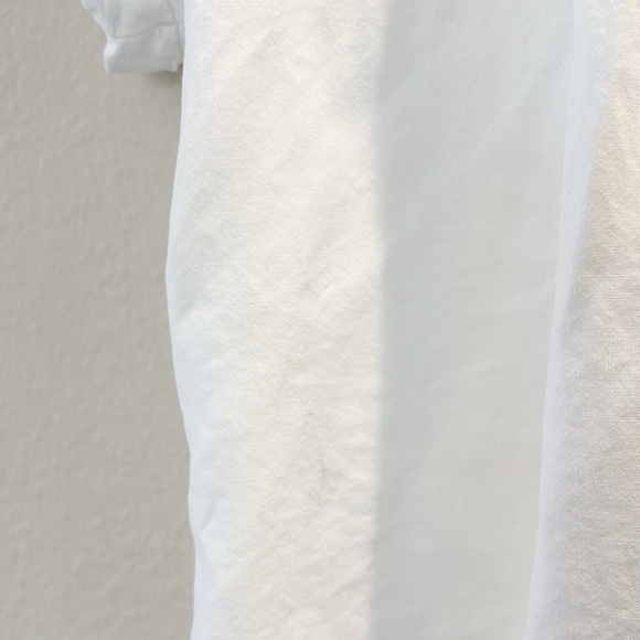Cloth & Stone Button Down White Shirt with Eyelet Details in Shoulders size PS - Picture 7 of 7